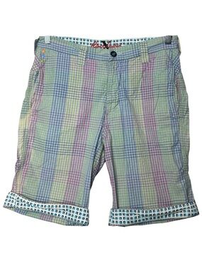 Robert Graham Colorful Plaid Shorts Size 30